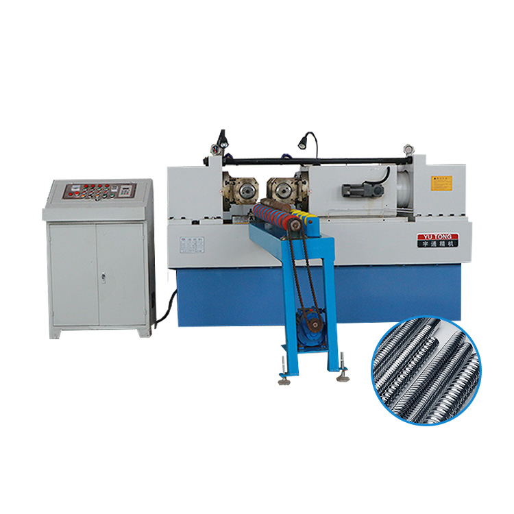 Automatic thread rolling machine, automatic thread machine, loading machine